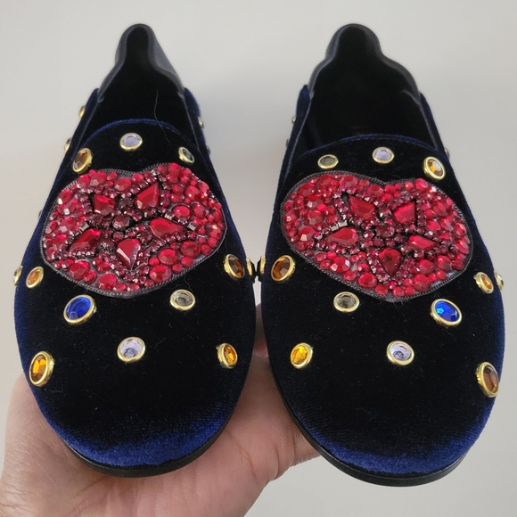 Ivy Kirzhner Embellished Velved sli-on NWOT. - Picture 7 of 9